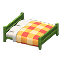 Wooden Double Bed Animal Crossing New Horizons | ACNH Critter - ACNHMALL