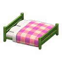 Wooden Double Bed Animal Crossing New Horizons | ACNH Critter - ACNHMALL
