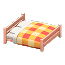 Wooden Double Bed Animal Crossing New Horizons | ACNH Critter - ACNHMALL
