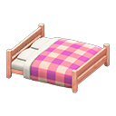 Wooden Double Bed Animal Crossing New Horizons | ACNH Critter - ACNHMALL