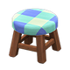 Dark wood x Blue
