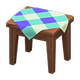 Dark wood x Blue