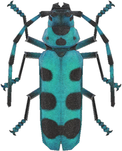 Rosalia Batesi Beetle Animal Crossing New Horizons | ACNH Critter - ACNHMALL