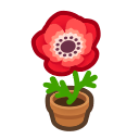 Red Windflower Plant for Animal Crossing: New Horizons