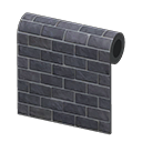 Black-Brick Wall Animal Crossing New Horizons ACNH – Nook Mall
