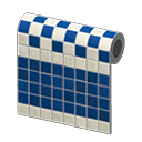 Blue Two-Toned Tile Wall Animal Crossing New Horizons ACNH – Nook Mall