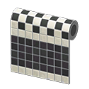 Black Two-Toned Tile Wall Animal Crossing New Horizons ACNH – Nook Mall