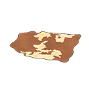 Brown Cow-Print Rug