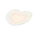 White Heart Rug Animal Crossing New Horizons | ACNH Items - ACNHMALL