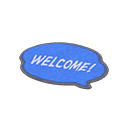 Blue Message Mat Animal Crossing New Horizons | ACNH Items - ACNHMALL