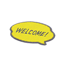 Yellow Message Mat Animal Crossing New Horizons | ACNH Items - ACNHMALL