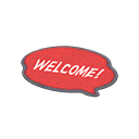 Red Message Mat Animal Crossing New Horizons | ACNH Items - ACNHMALL
