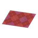 Red Argyle Rug Animal Crossing New Horizons | ACNH Items - ACNHMALL