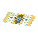 Yellow-Design Kitchen Mat Animal Crossing New Horizons | ACNH Items - ACNHMALL