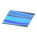 Blue Wavy Rug Animal Crossing New Horizons | ACNH Items - ACNHMALL