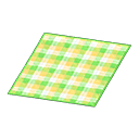 Yellow Checked Rug Animal Crossing New Horizons | ACNH Items - ACNHMALL