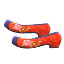 Traditional Flower Shoes Animal Crossing New Horizons | ACNH Items - ACNHMALL