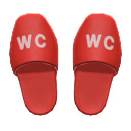 Restroom Slippers Animal Crossing New Horizons | ACNH Items - ACNHMALL