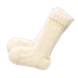 Aran-Knit Socks