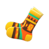 Geometric-Print Socks Animal Crossing New Horizons | ACNH Items - ACNHMALL
