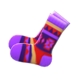 Geometric-Print Socks Animal Crossing New Horizons | ACNH Items - ACNHMALL