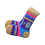 Geometric-Print Socks Animal Crossing New Horizons | ACNH Items - ACNHMALL