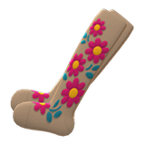 Embroidered-Flower Tights Animal Crossing New Horizons | ACNH Items - ACNHMALL