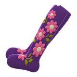 Embroidered-Flower Tights Animal Crossing New Horizons | ACNH Items - ACNHMALL
