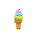 Rainbow Soft Serve Animal Crossing New Horizons | ACNH Items - ACNHMALL