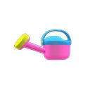 Pink colorful watering can for Animal Crossing: New Horizons