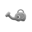 Gray elephant watering can for Animal Crossing: New Horizons