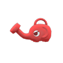 Red elephant watering can for Animal Crossing: New Horizons