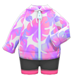 Leaf-Print Wet Suit Animal Crossing New Horizons | ACNH Items - ACNHMALL