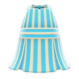 Striped Halter Dress Animal Crossing New Horizons | ACNH Items - ACNHMALL