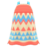 Zigzag-Print Dress Animal Crossing New Horizons | ACNH Items - ACNHMALL