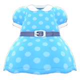 Belted Dotted Dress Animal Crossing New Horizons | ACNH Items - ACNHMALL