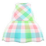 Plaid-Print Dress Animal Crossing New Horizons | ACNH Items - ACNHMALL