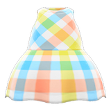 Plaid-Print Dress Animal Crossing New Horizons | ACNH Items - ACNHMALL