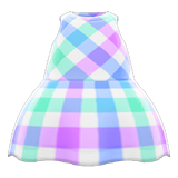 Plaid-Print Dress Animal Crossing New Horizons | ACNH Items - ACNHMALL