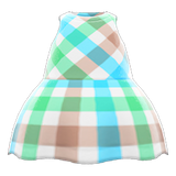 Plaid-Print Dress Animal Crossing New Horizons | ACNH Items - ACNHMALL