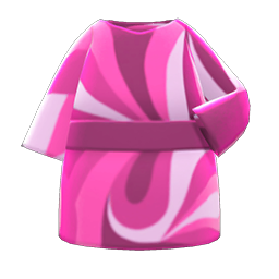 Marble-Print Dress