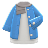 Long Denim Cardigan Animal Crossing New Horizons | ACNH Items - ACNHMALL