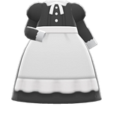 Full-Length Maid Gown Animal Crossing New Horizons | ACNH Items - ACNHMALL