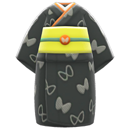 Butterfly Visiting Kimono