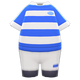 Blue & white