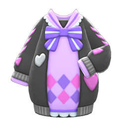 Ribbons & Hearts Knit Dress