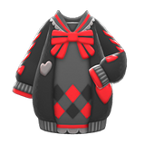 Ribbons & Hearts Knit Dress Animal Crossing New Horizons | ACNH Items - ACNHMALL