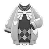 Ribbons & Hearts Knit Dress Animal Crossing New Horizons | ACNH Items - ACNHMALL