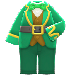 Shamrock Suit Animal Crossing New Horizons | ACNH Items - ACNHMALL