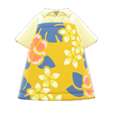 Hawaiian-Print Apron Animal Crossing New Horizons | ACNH Items - ACNHMALL